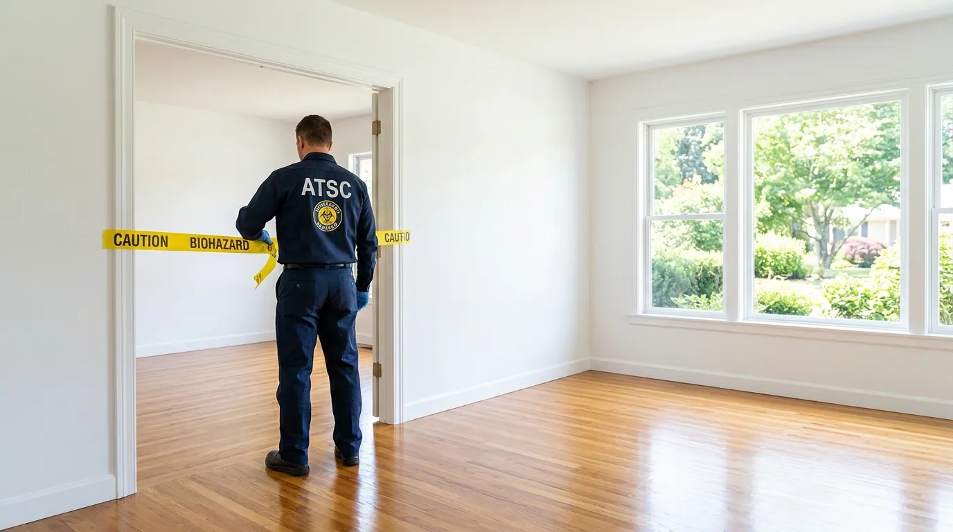 Certified biohazard cleanup crew performing Decomposition Cleanup in Lionville